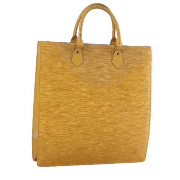 LOUIS VUITTON Epi Sac Plat Hand Bag Yellow - Picture 1 of 15